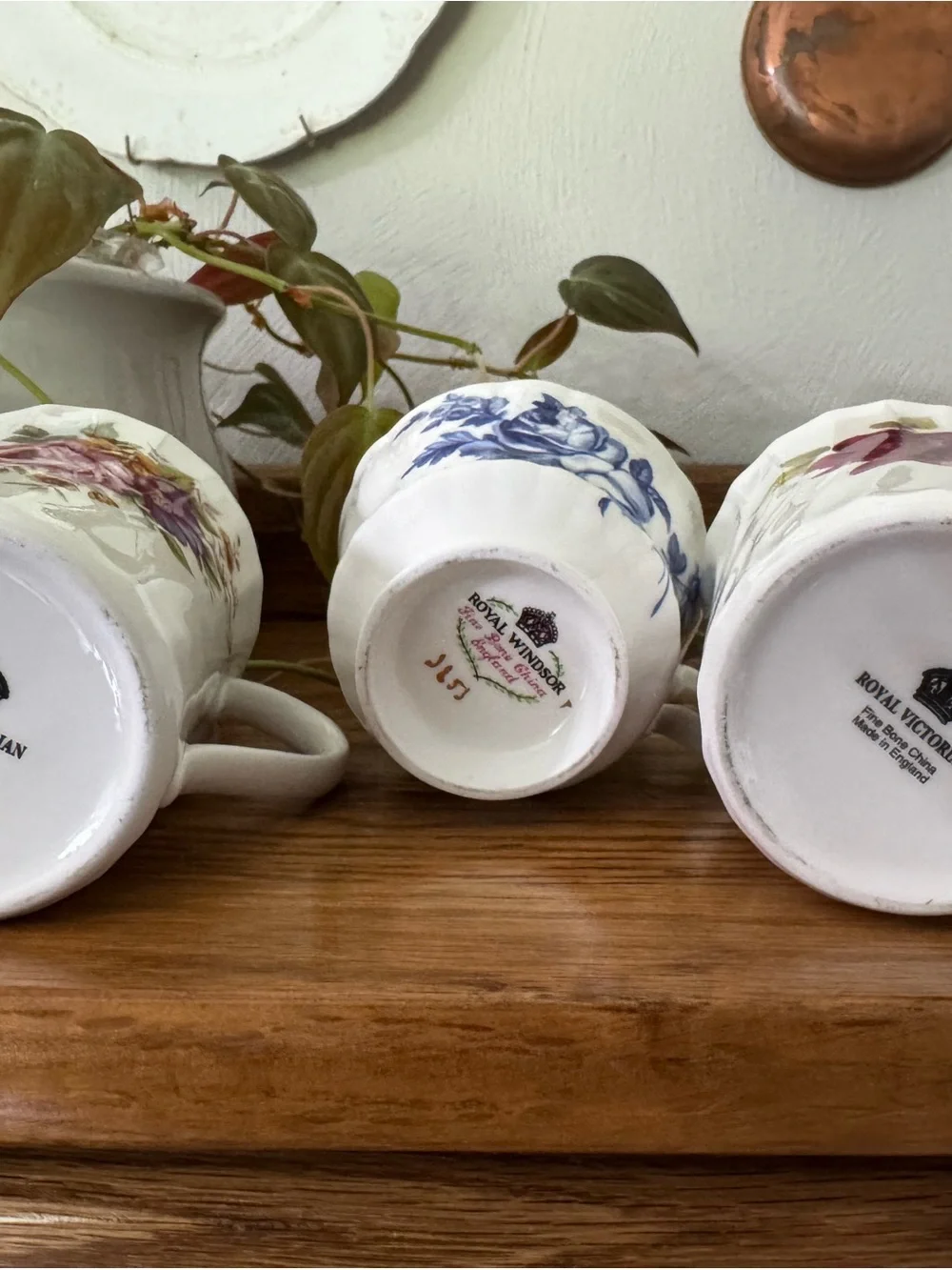 Floral Bone China Tea Cups made in England